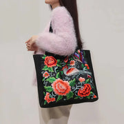 phoenix embroidered shoulder bag, view 14 - MRSLM
