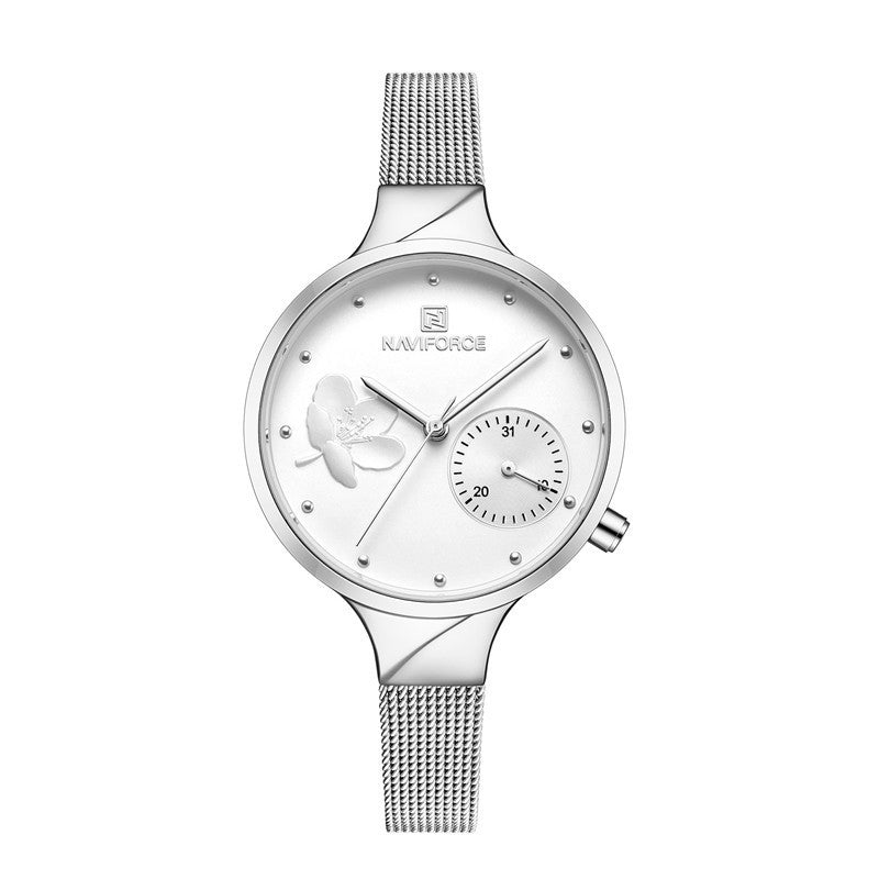 women's mesh strap quartz watch, view 7 - MRSLM