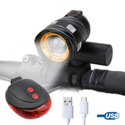USB rechargeable bike headlight, view 3 - MRSLM