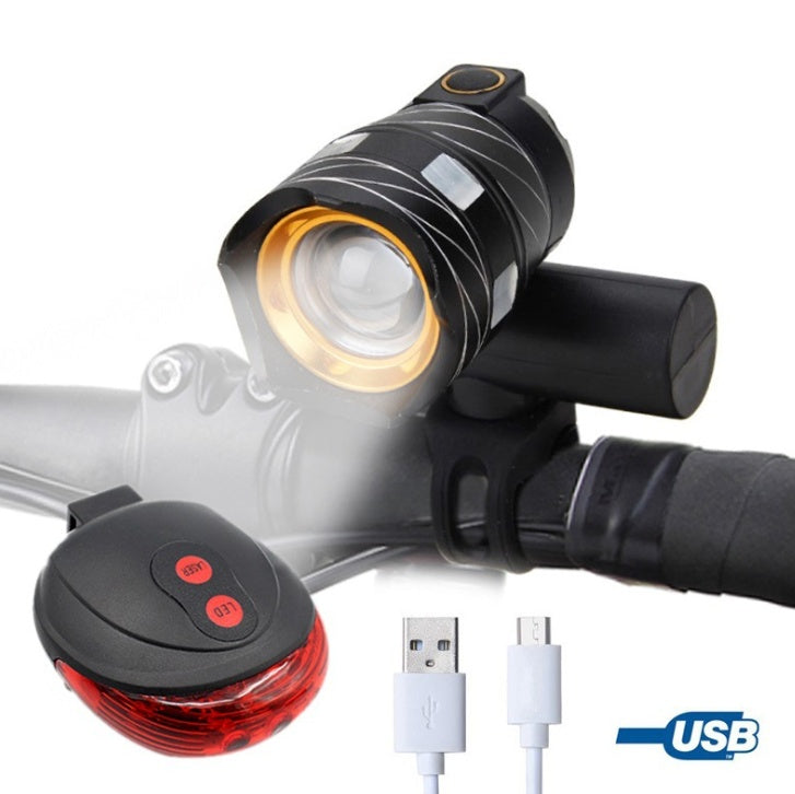USB rechargeable bike headlight, view 3 - MRSLM