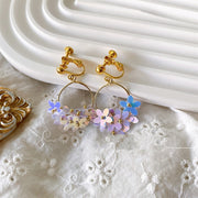 handmade blue fairy tale earrings, view 2 - MRSLM