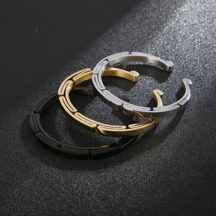 Fashionable Stainless Steel Couple All-match Bracelet