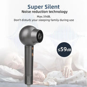 leafless hair dryer with led display, view 3 - MRSLM