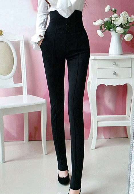 black high waist pencil pants - MRSLM