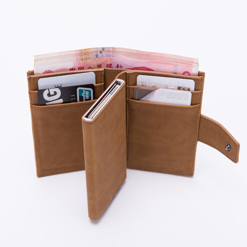 RFID blocking aluminum wallet, view 5 - MRSLM
