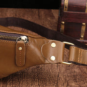 men's leather cell phone belt bag, view 2 - MRSLM