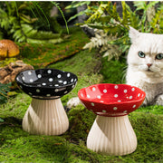 mushroom ceramic pet bowl, view 7 - MRSLM