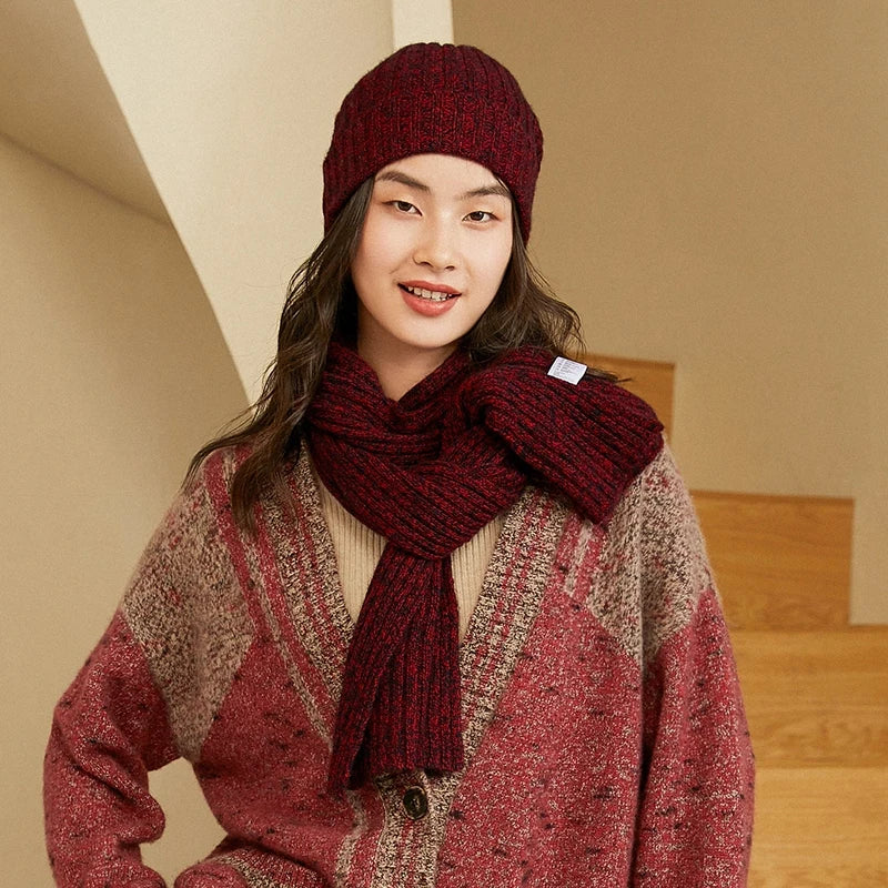 women's knit winter scarf, view 7 - MRSLM