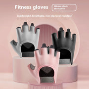 Women's half finger silicone fitness gloves - MRSLM