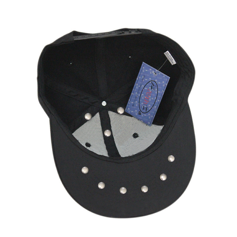 unisex flat brim rivet cap, view 4 - MRSLM