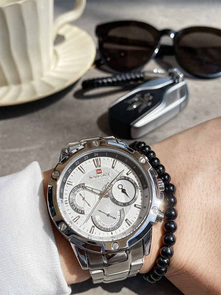 men's rhinestone business watch, view 5 - MRSLM