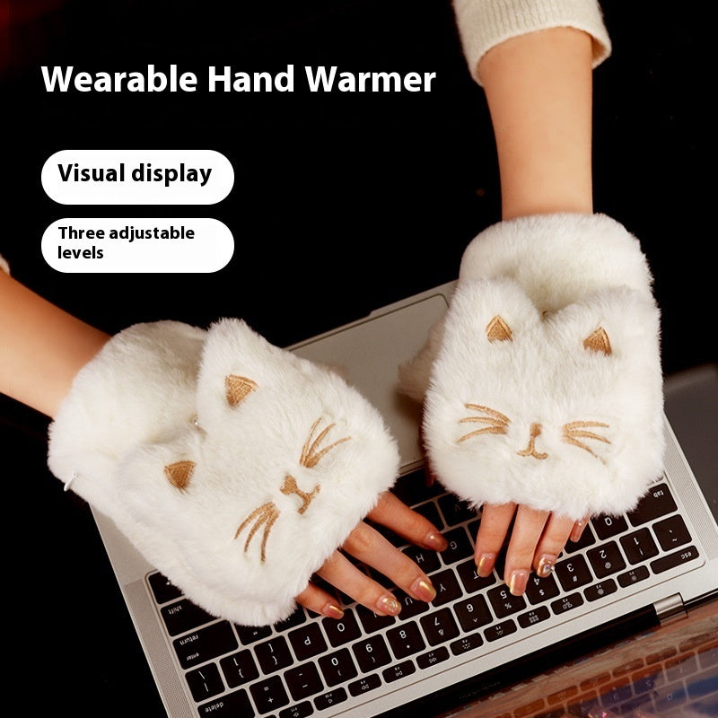 Heated cat's paw hand warmer gloves - MRSLM