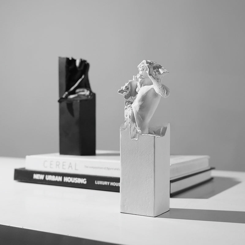 Abstract sculpture bookend pair - MRSLM