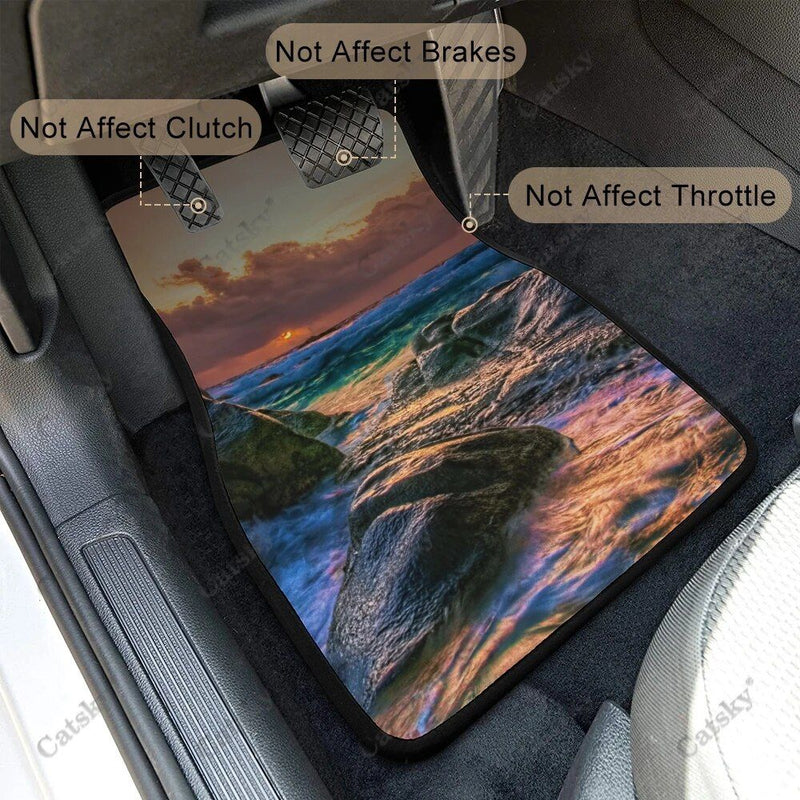 nature sunset car floor mats, view 5 - MRSLM