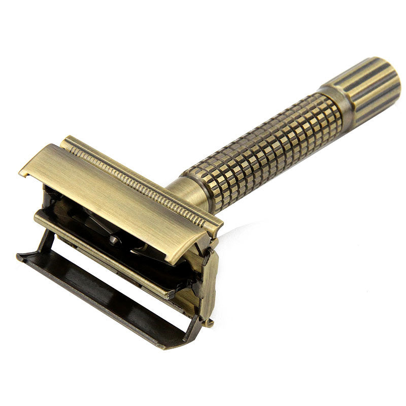 classic brass safety razor, view 5 - MRSLM