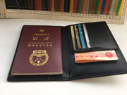 rfid leather passport holder, view 2 - MRSLM