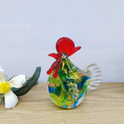 glass chicken ornament, view 5 - MRSLM