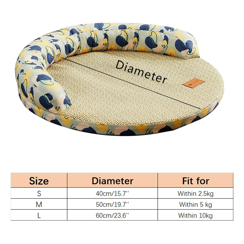 cooling summer pet dog bed, view 7 - MRSLM