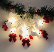 Plush Christmas character LED string lights, view 5 - MRSLM