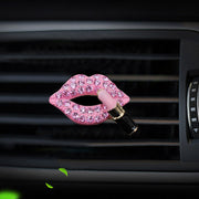 red lips car air freshener clip, view 3 - MRSLM