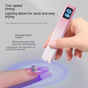 portable metal nail lamp with screen, view 2 - MRSLM