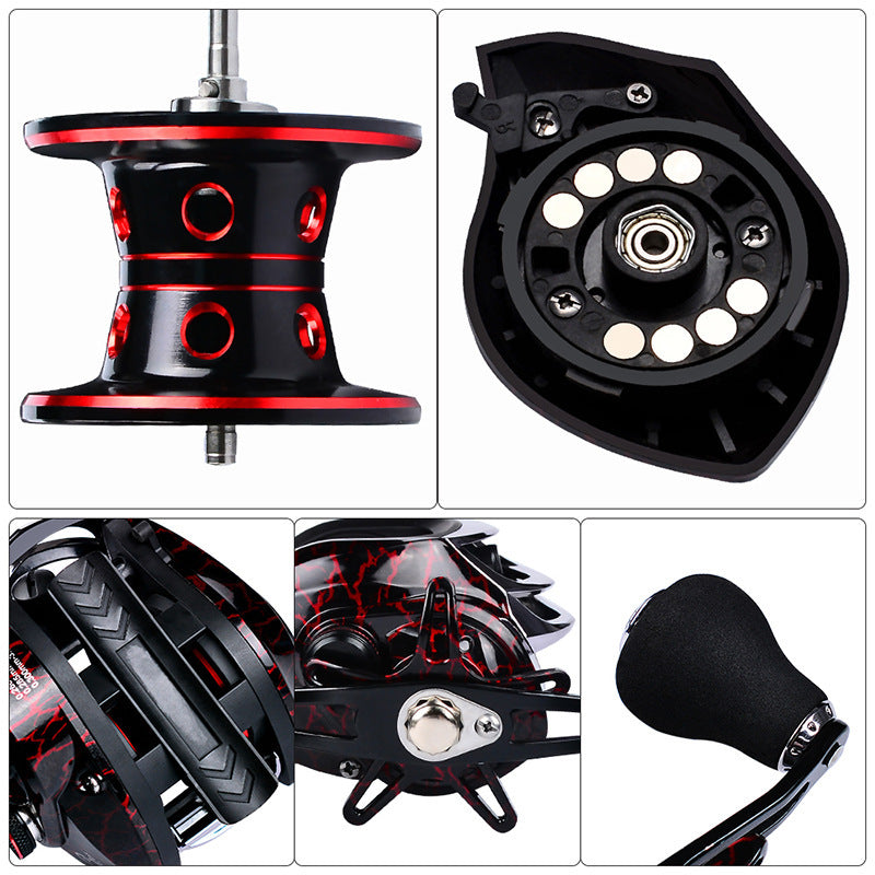 metal wire cup fishing reel, view 4 - MRSLM