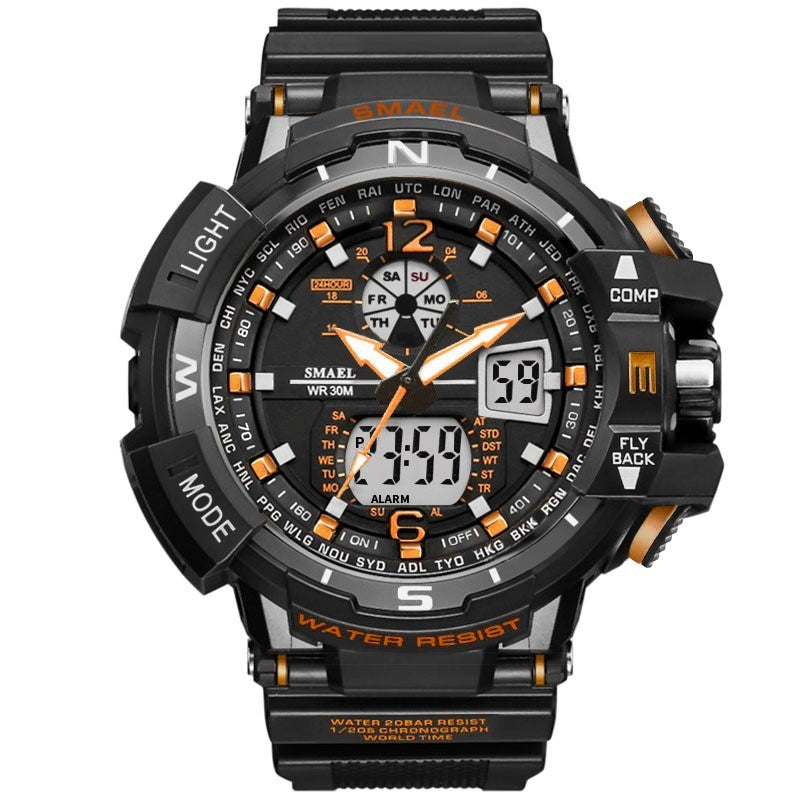 dual display sports watch, view 6 - MRSLM