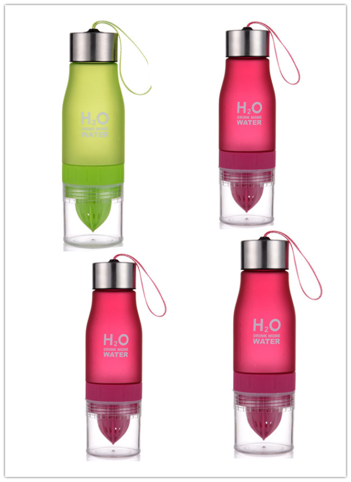 colorful frosted plastic water bottle, view 28 - MRSLM