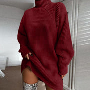 Women's oversized turtleneck sweater dress, view 2 - MRSLM