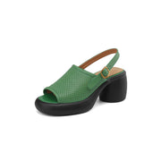 sheepskin platform sandals, view 17 - MRSLM