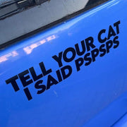 pspsps cat humor car decal, view 5 - MRSLM