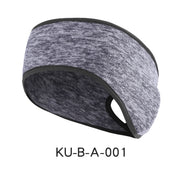 Ponytail ear warmer headband for running, view 4 - MRSLM