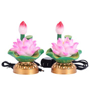 colorful lotus lamp pair, view 4 - MRSLM