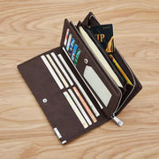 Long synthetic leather wallet for men, view 11 - MRSLM