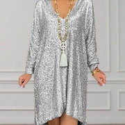 sequined long dress, view 3 - MRSLM