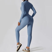 women's long-sleeve yoga jumpsuit, view 25 - MRSLM
