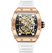 men's automatic silicone sports watch, view 5 - MRSLM