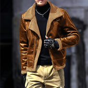 men's thickened fleece-lined suede fabric jacket, view 6 - MRSLM