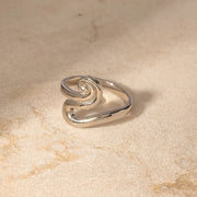 rustic gold open ring, view 8 - MRSLM