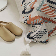 boho geometric thin cotton blanket, view 6 - MRSLM