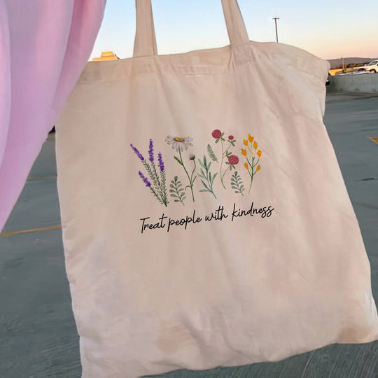 floral tote bag for women, view 6 - MRSLM