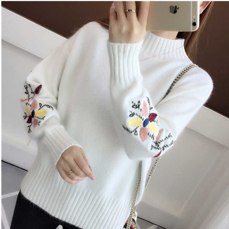 Half Turtleneck Sweater Women