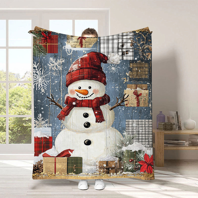 Christmas digital-print throw blanket, view 15 - MRSLM