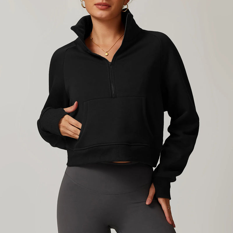 women's winter fleece hoodie, view 3 - MRSLM