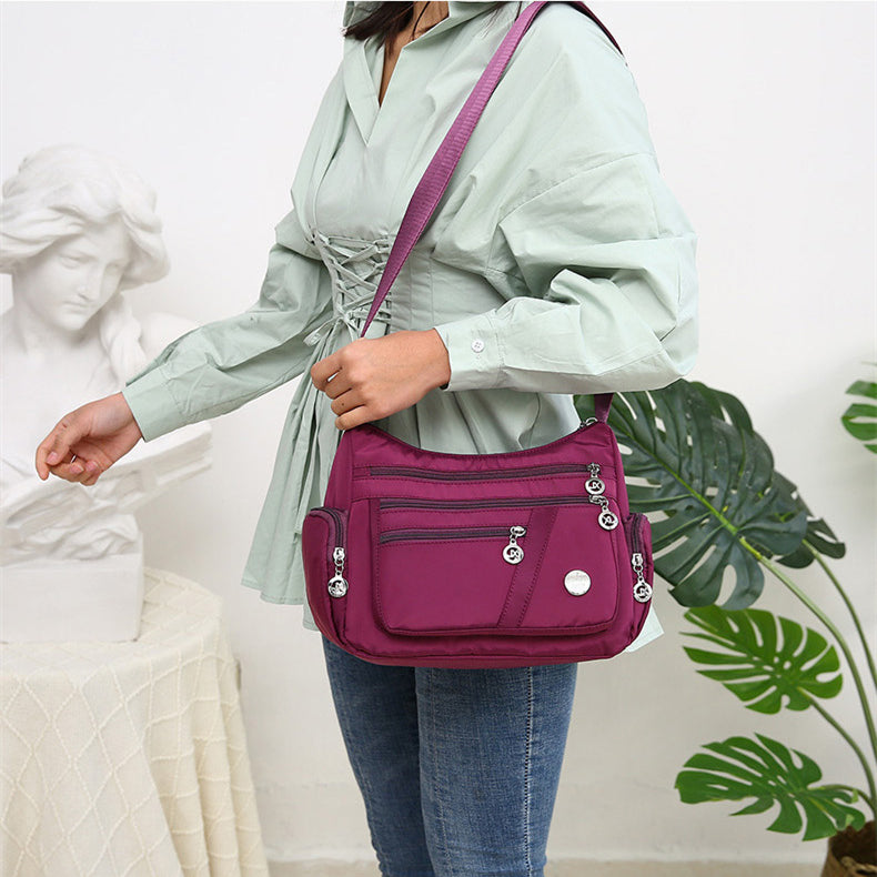 women's multi-pocket nylon crossbody bag, view 7 - MRSLM