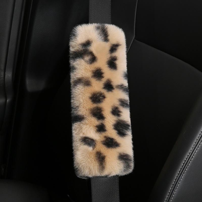 leopard print seat belt shoulder pad - MRSLM