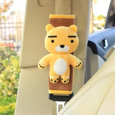 cartoon animal seatbelt cover, view 6 - MRSLM
