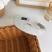 elegant retro plaid wide hairband, view 7 - MRSLM
