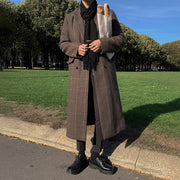 Plaid medium length coat - MRSLM