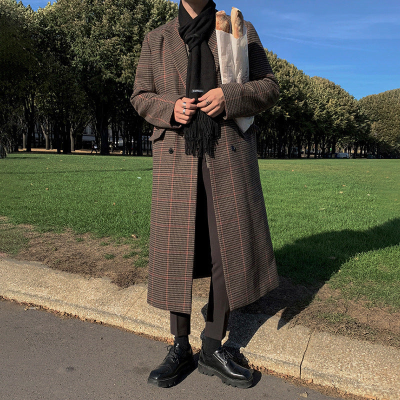 Plaid medium length coat - MRSLM